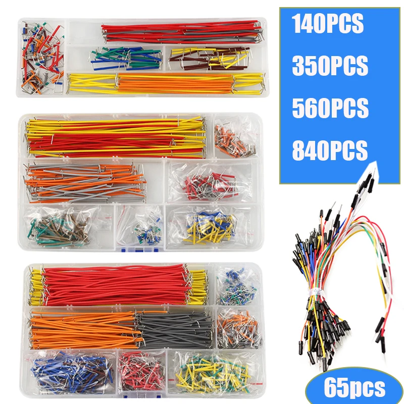 Diy Electronics Breadboard - 65/140/350/560/840 adet/kutu U Şekli Lehimsiz Breadboard