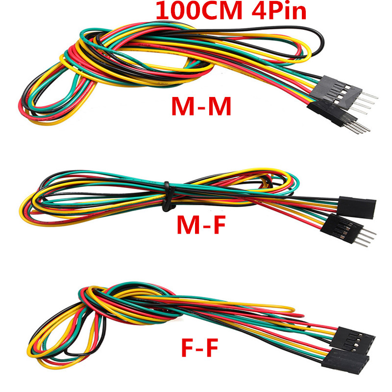 Diy Electronics Breadboard - 10 adet/grup 4pin 100 cm M-M/M-F/F-F