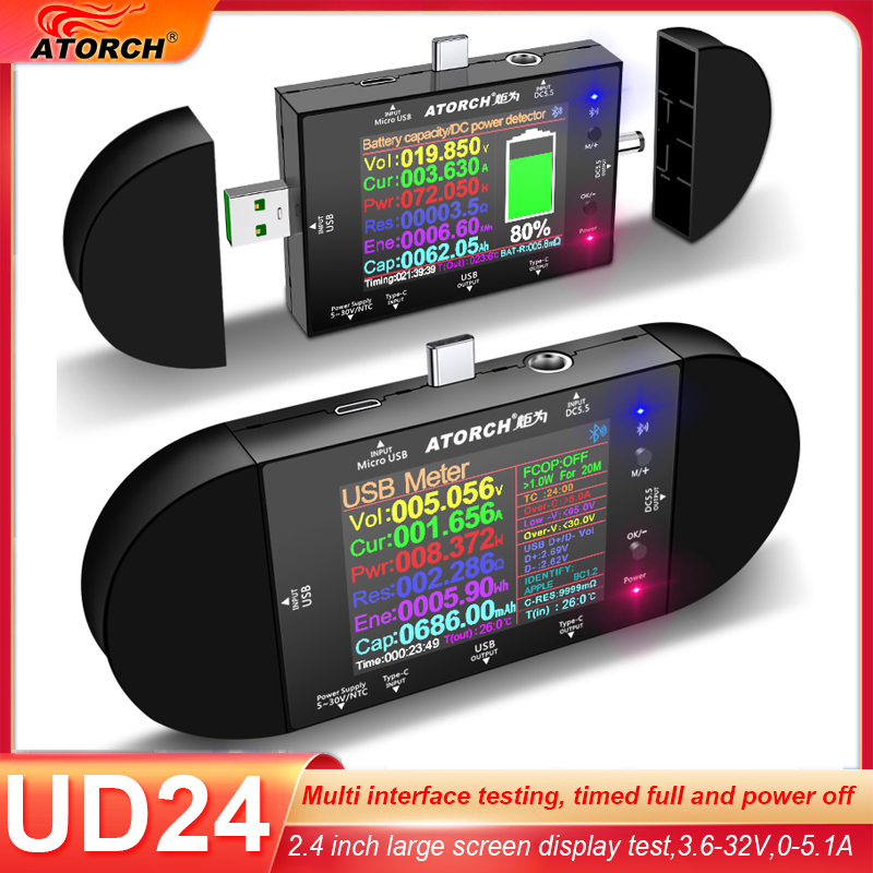 Logic Analyzer Usb - UD24 2.4'inch USB Test Cihazı DC5.5
