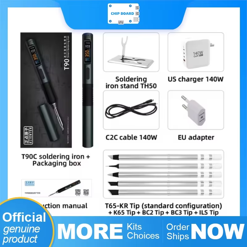 Soldering Iron Kit - Ayarlanabilir 80-450 dereceli ALIENTEK T90 140W