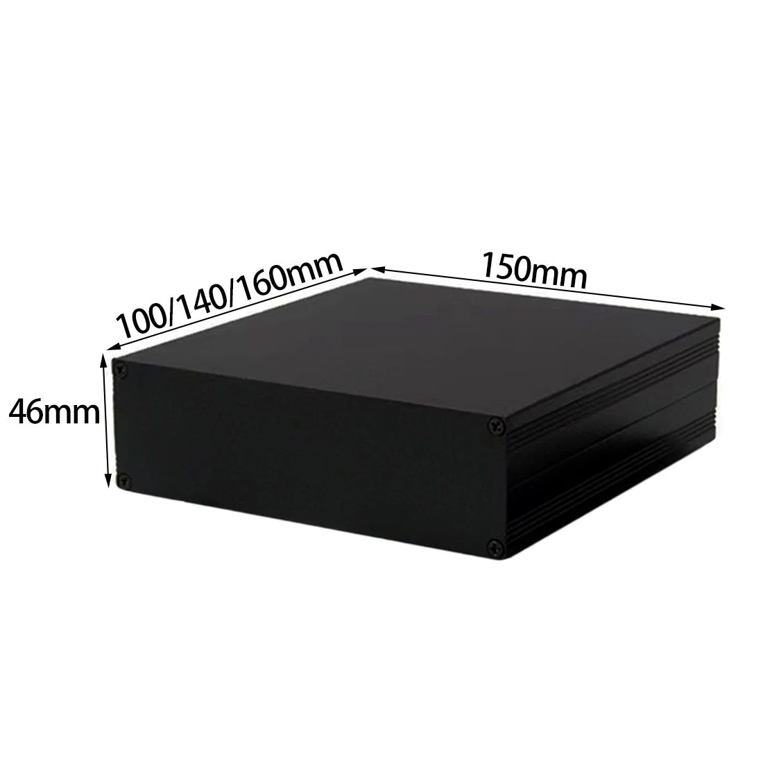 Diy Electronics Box - Alüminyum muhafaza 150*46*100/140/160mm su geçirmez bölünmüş