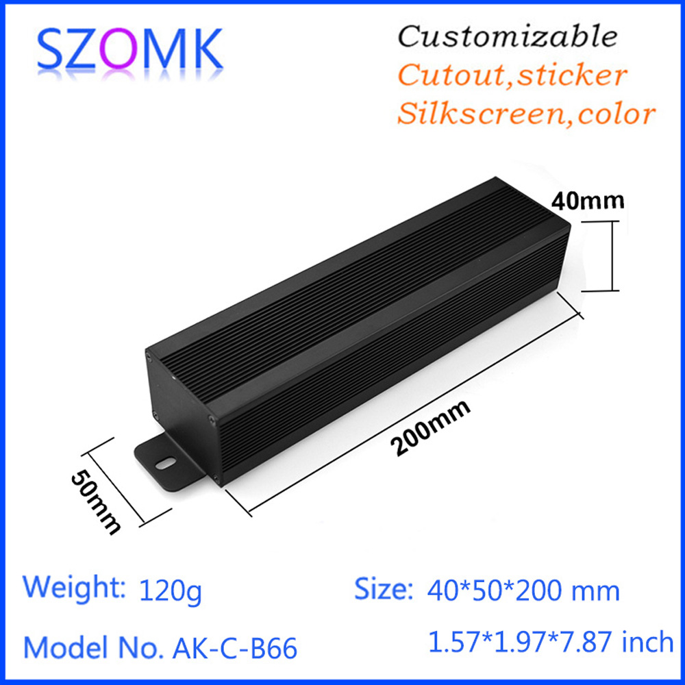 Diy Electronics Box - 1 adet 40*50*200mm Alüminyum Kutu Muhafaza