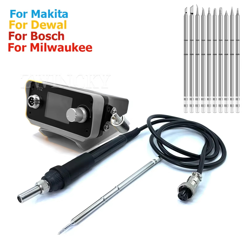 Diy Electronics Storage - Dewalt/Makita/Milwaukee/Bosch için Kablosuz Havya İstasyonu, 18V