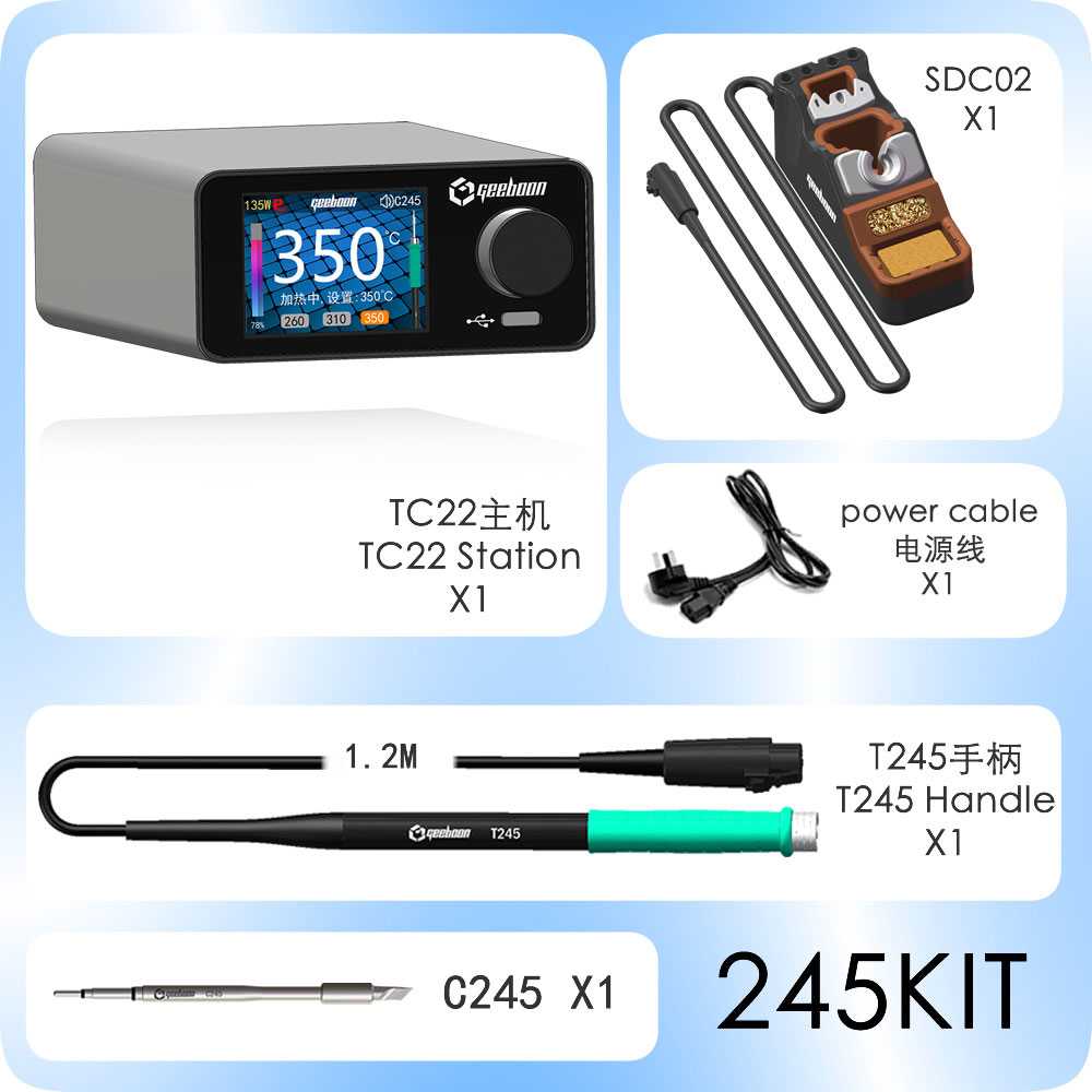 GEEBOON TC22 240W Lehimleme İs - Soldering Iron Kit incelemesi ve fiyatı