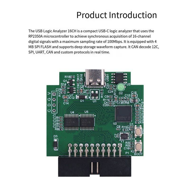 AAAF RP2350A Mikrodenetleyici  - Logic Analyzer Usb incelemesi ve fiyatı