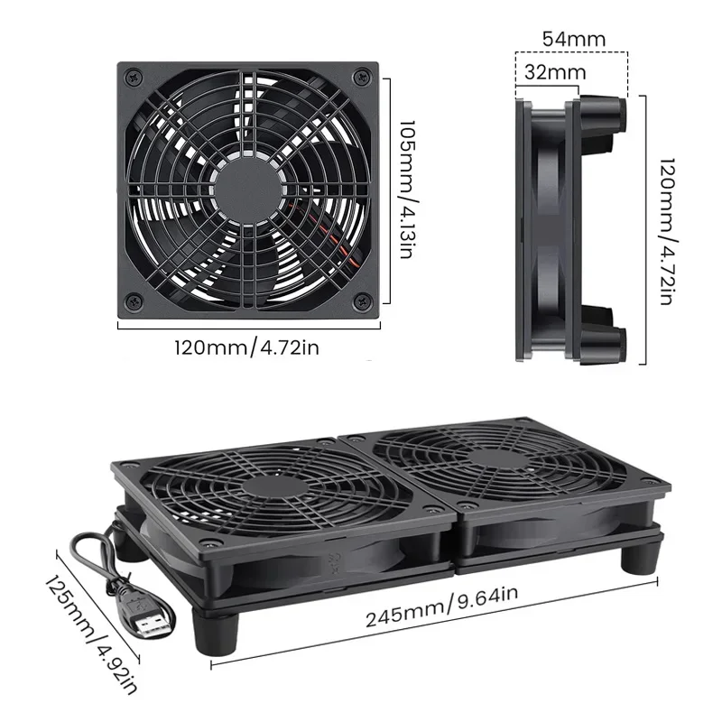 Router Soğutma Fanı Yüksek Hav - Diy Electronics Box incelemesi ve fiyatı