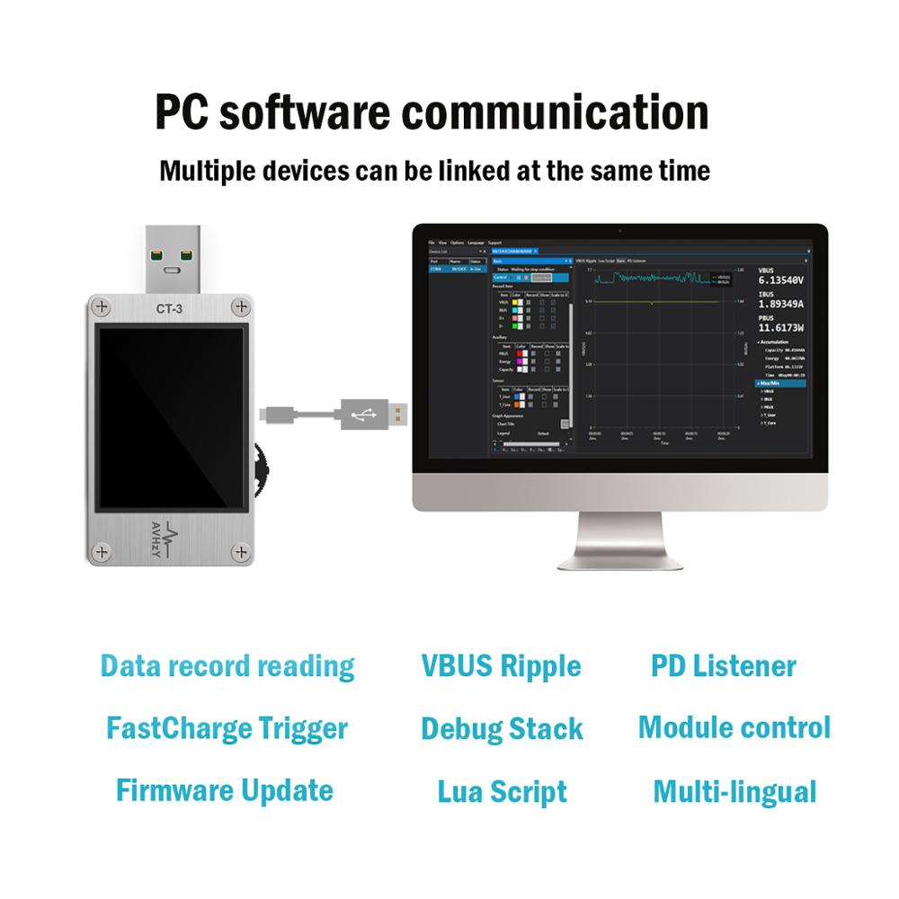 AVHzY USB 3.1 Güç Ölçer Dijita - Logic Analyzer Usb incelemesi ve fiyatı