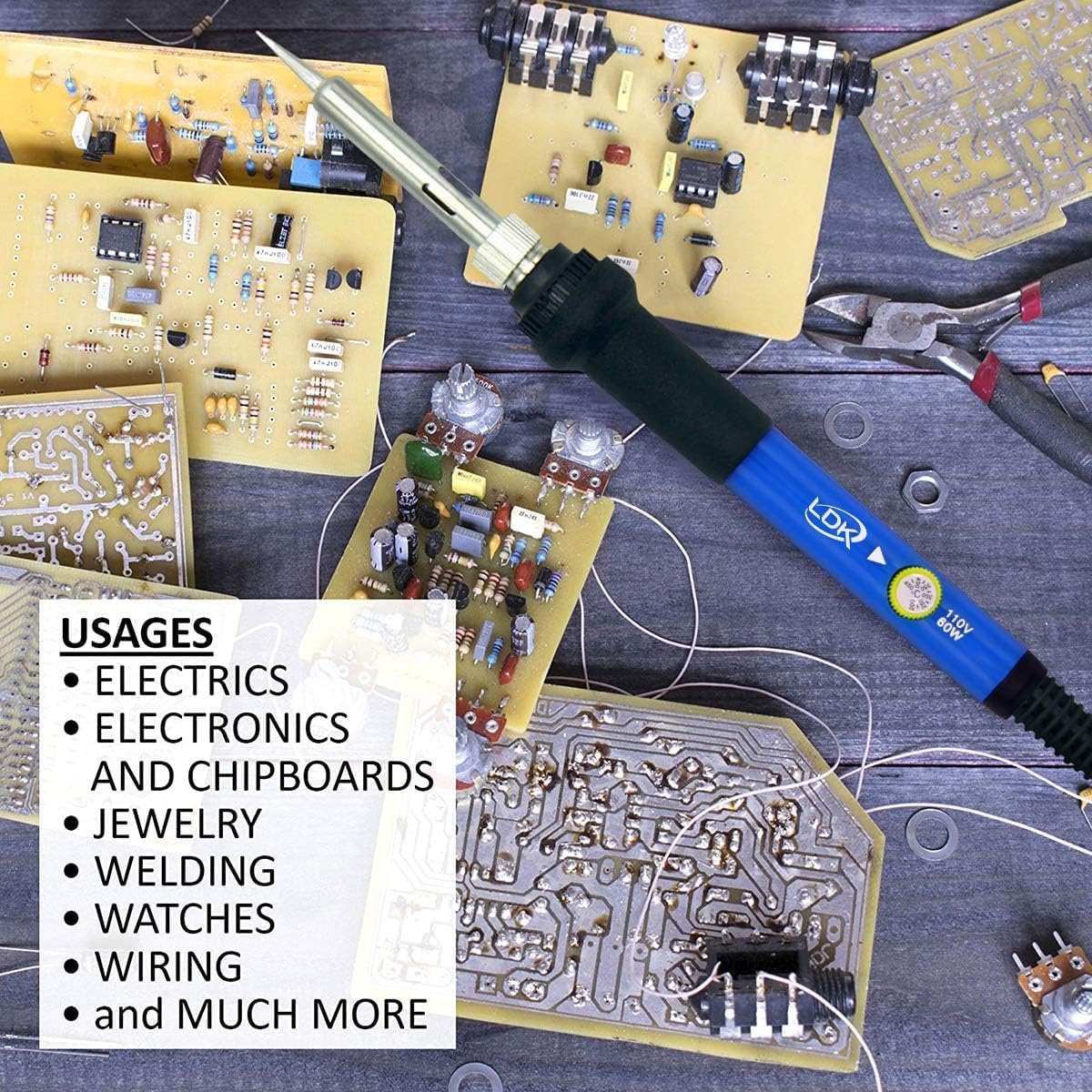 60W Ayarlanabilir Sıcaklıklı H - Soldering Iron Kit incelemesi ve fiyatı