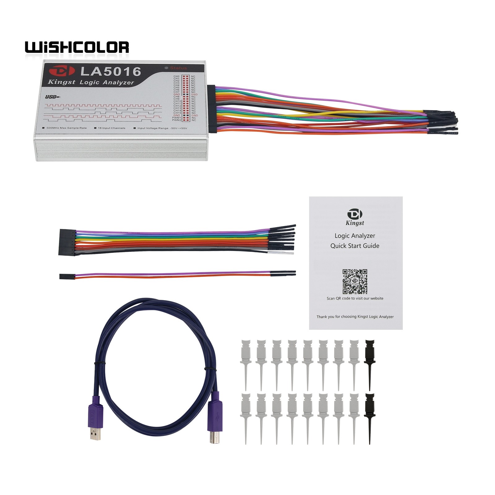 Wishcolor LA5016 USB Mantık An - Logic Analyzer Usb incelemesi ve fiyatı