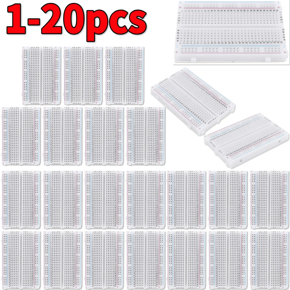 1-20 adet 400 Bağlantı Noktası - Diy Electronics Breadboard incelemesi ve fiyatı