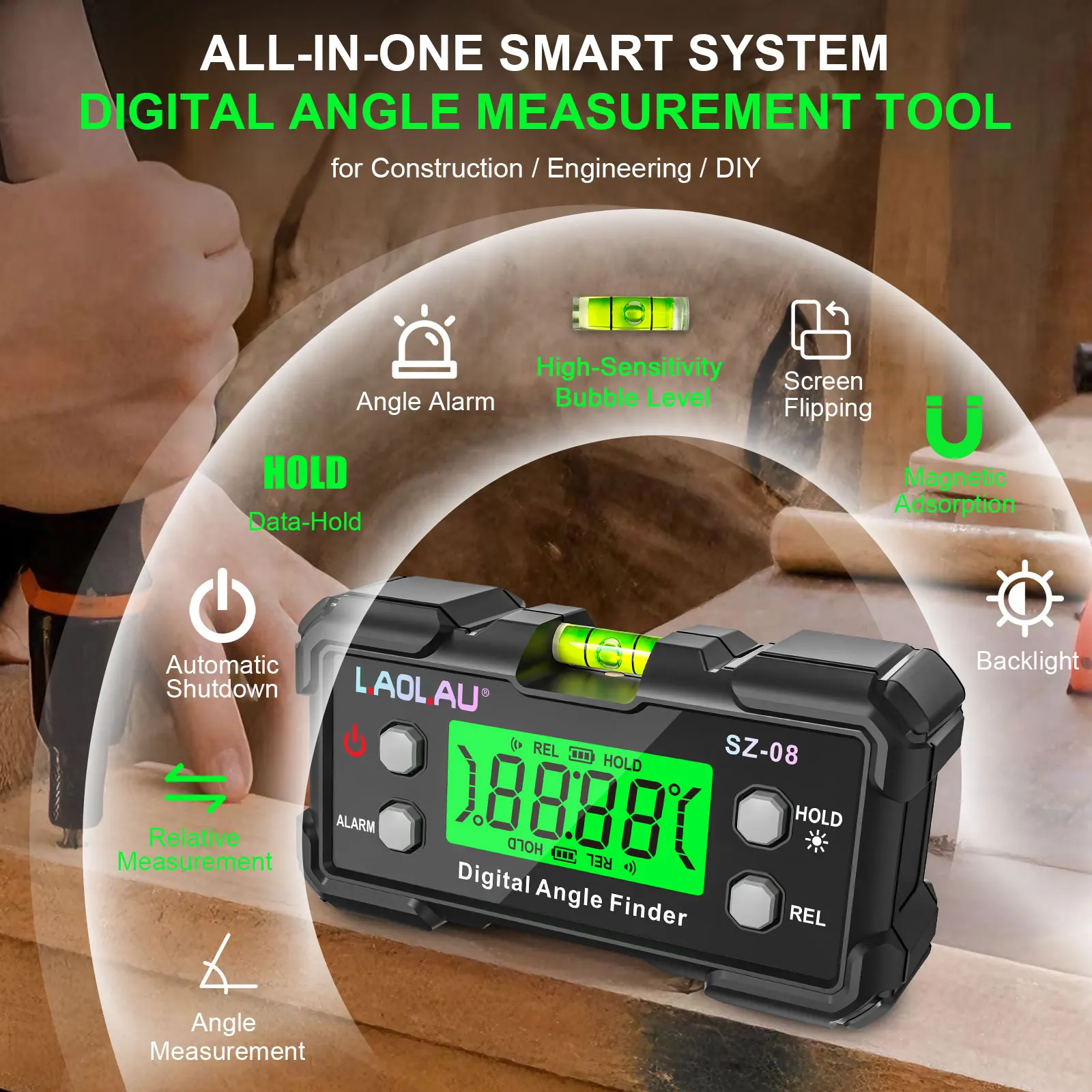 Dijital Açı Ölçer, Su Terazisi - Diy Electronics Storage incelemesi ve fiyatı