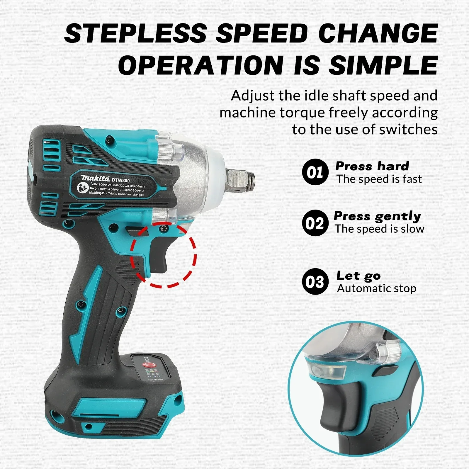 Makita DTW300 1/2 
