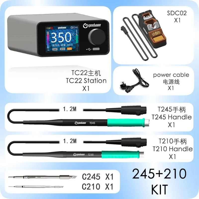 GEEBOON TC22 240W Lehimleme İs - Soldering Iron Kit incelemesi ve fiyatı