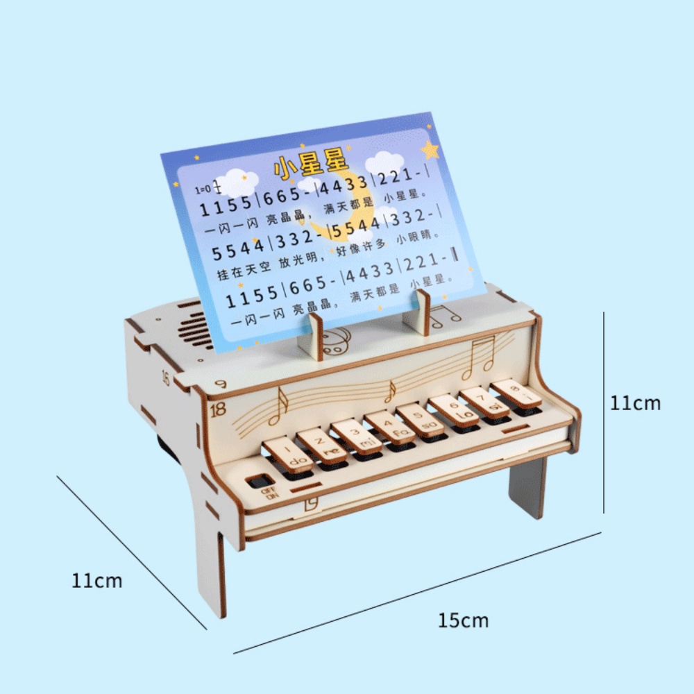 DIY Ahşap Elektronik Piyano Mo - Diy Electronics For Kids incelemesi ve fiyatı