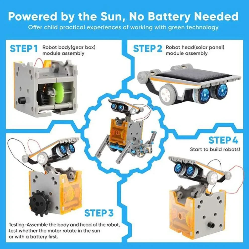 13 in 1 Güneş Enerjili Robot B - Diy Electronics For Kids incelemesi ve fiyatı